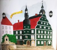 Wandgemälde des Gasthauses Thüringer Hof in Hildburghausen